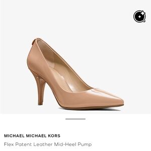 MICHAEL Michael Kors Nude Patent Leather Heels